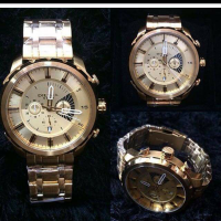 Relógios Diesel Prata com Dourado top de linha modelo 5 bar